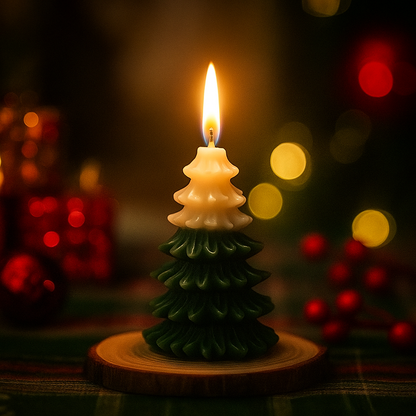 Handcrafted Christmas Tree Candle Set – Festive Home Décor & Perfect Gift