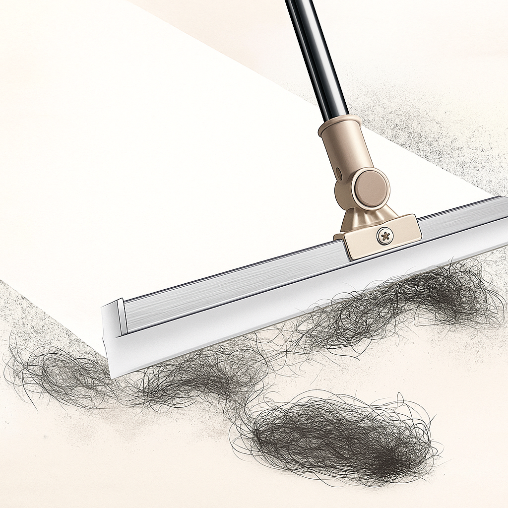 Floor Squeegee 20 inch Silicone Long Handle